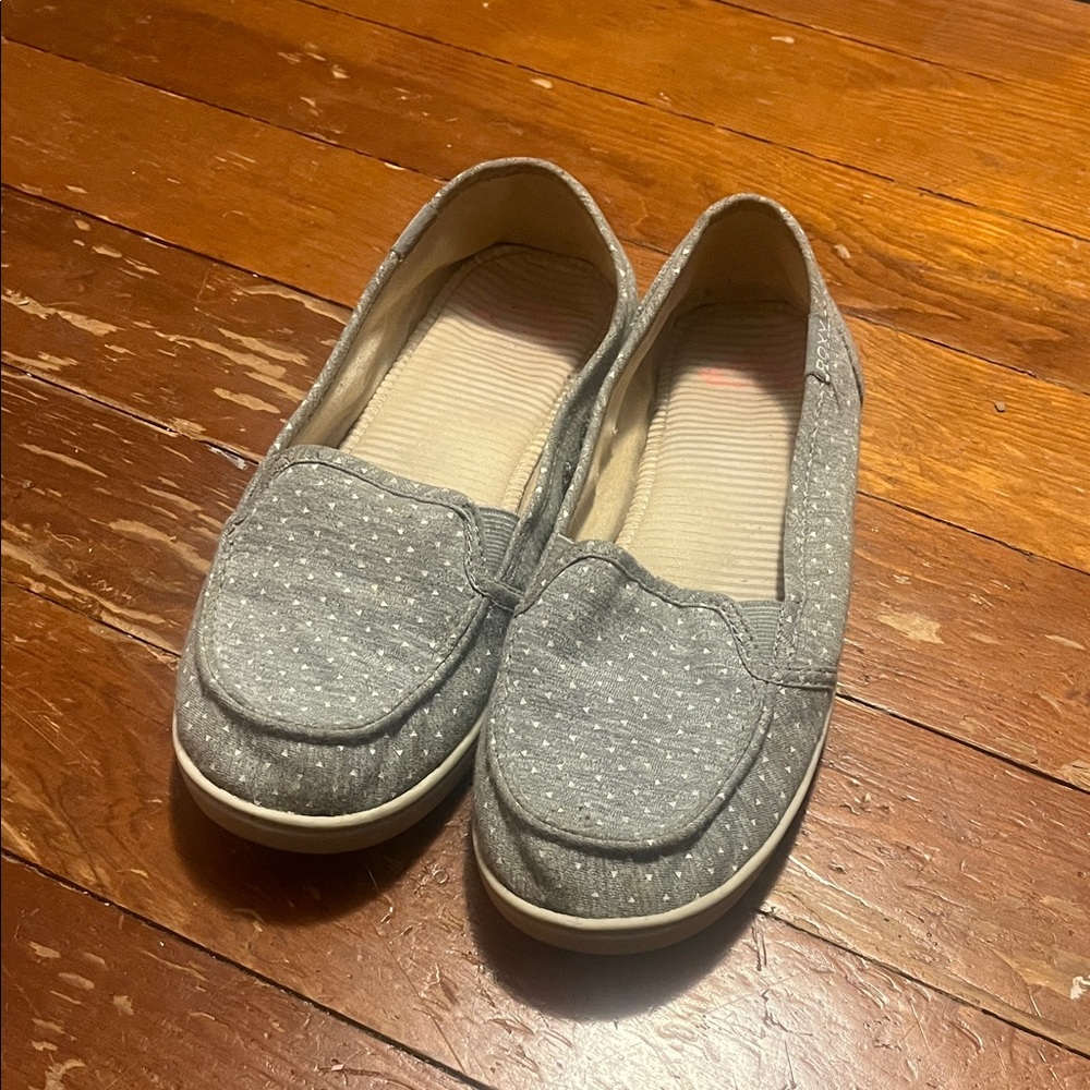 Hard Candy Gray Polka Dot Women's Shoes